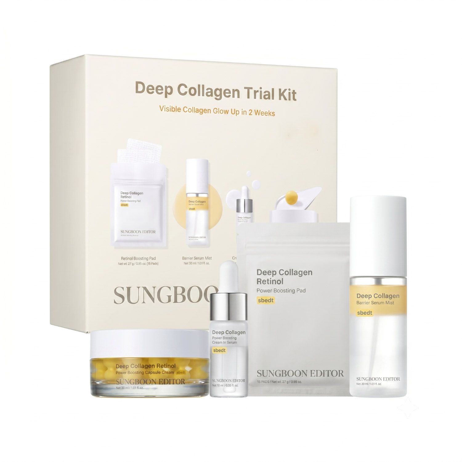 Sungboon Editor Deep Collagen Trial Kit 4 St Kombipackung