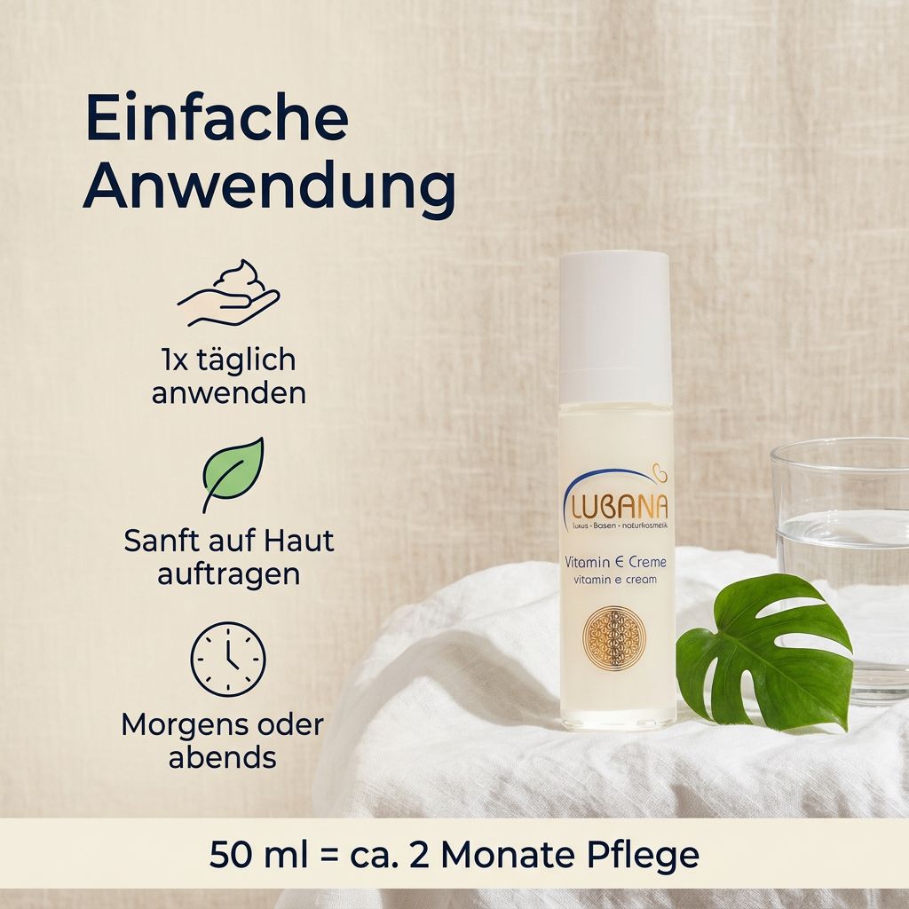Lubana Vitamin-E-Creme – pH-regulierende Hautbarriere-Pflege mit Tocopherol