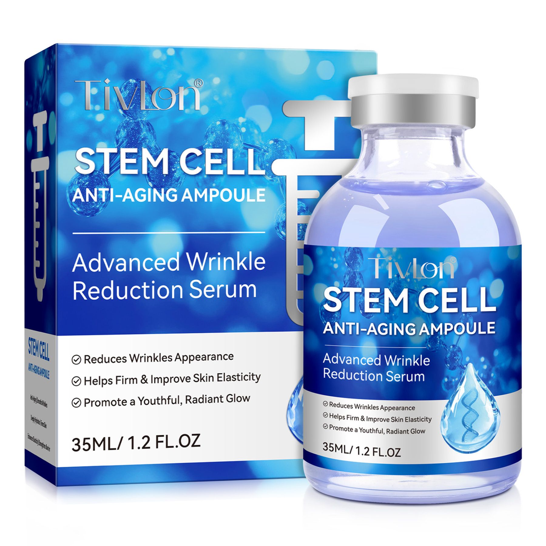 P-Beauty Siero viso Siero alle cellule staminali per trattamenti anti-età e microneedling