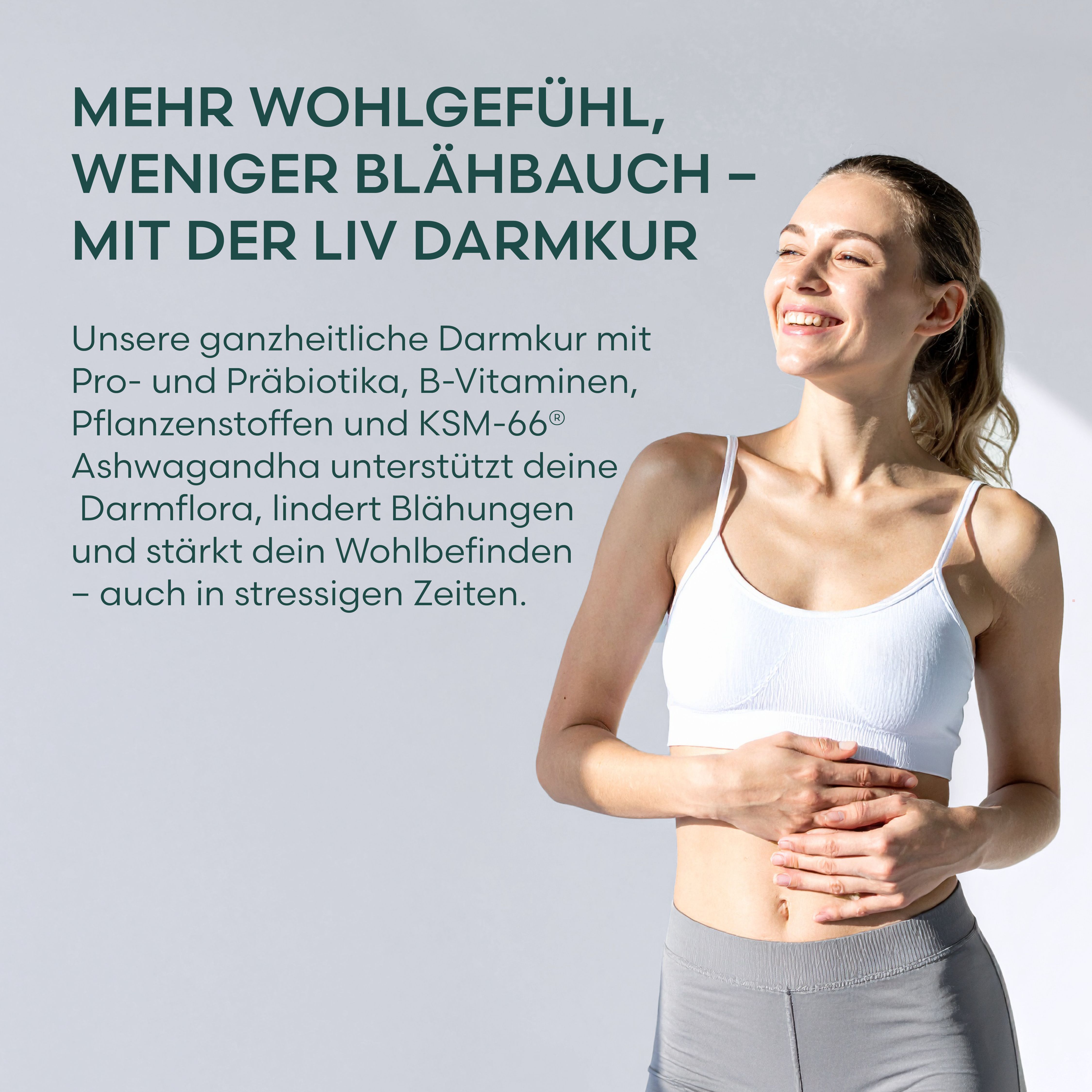 LIV Darmkur | Himbeere Erdbeere aus ganzen Früchten, mit Bakterienkulturen und Ashwagandha KSM-66®