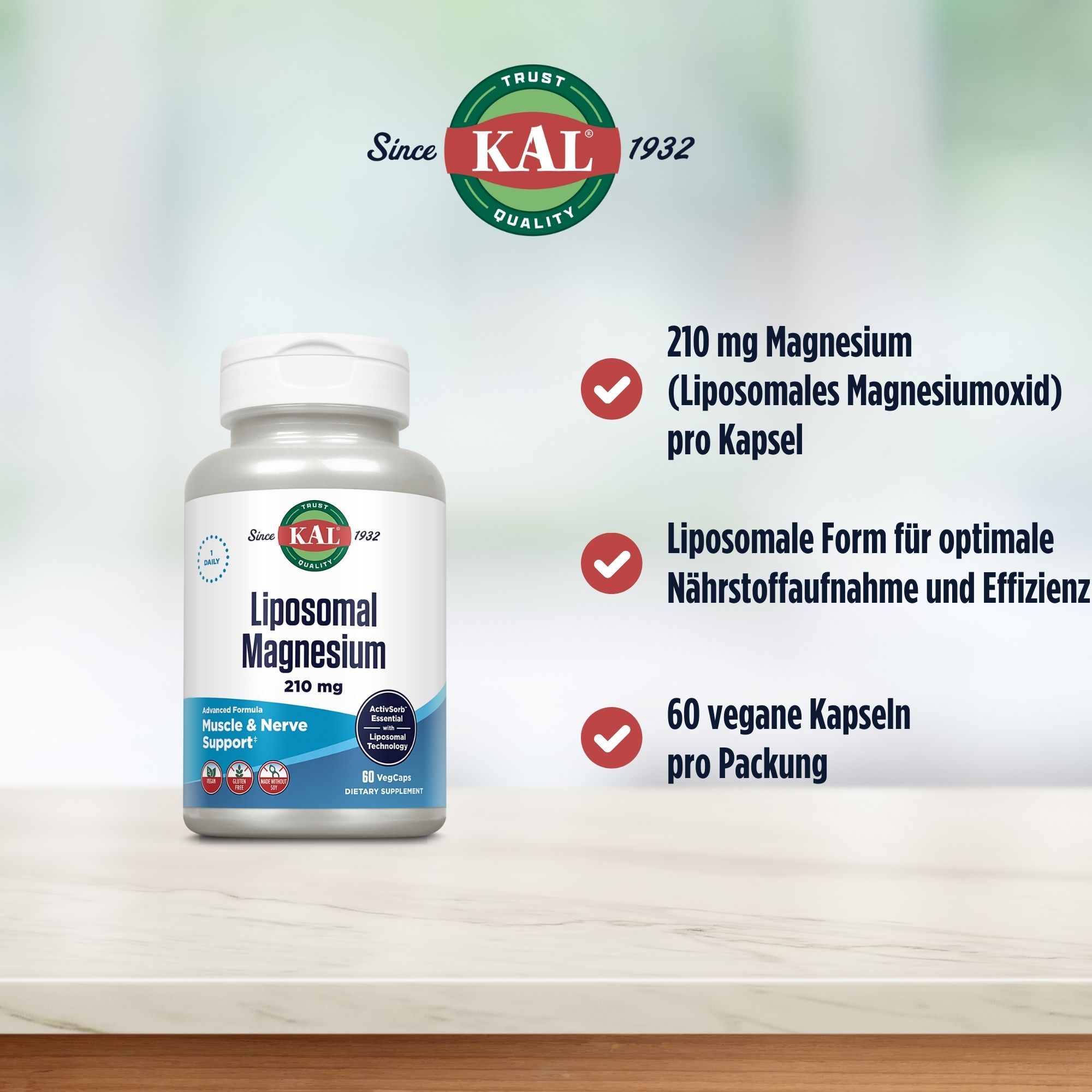 KAL Liposomales Magnesiumoxid 210 mg