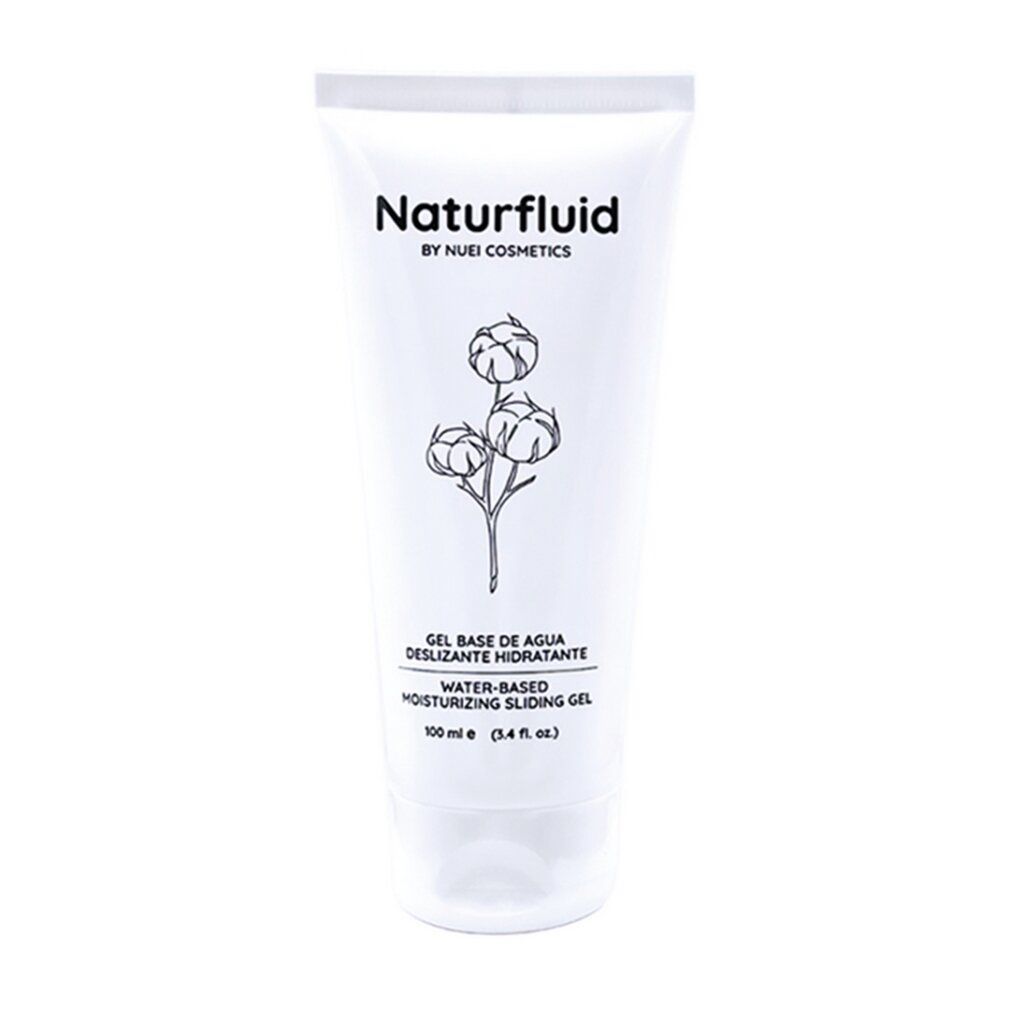 Weiße Tube mit Naturfluid Gleitgel auf Wasserbasis, 100 ml.