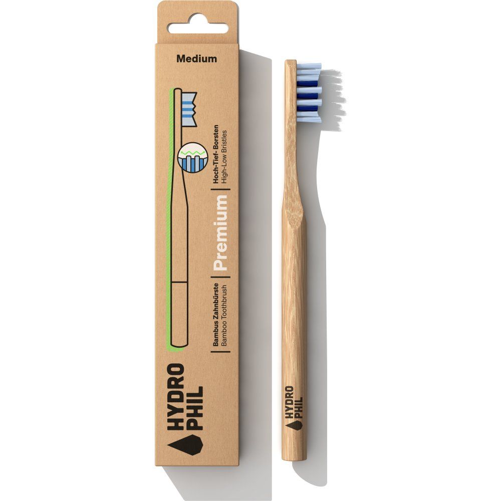 Hydrophil Bambus-Zahnbürste Premium Medium 1 St