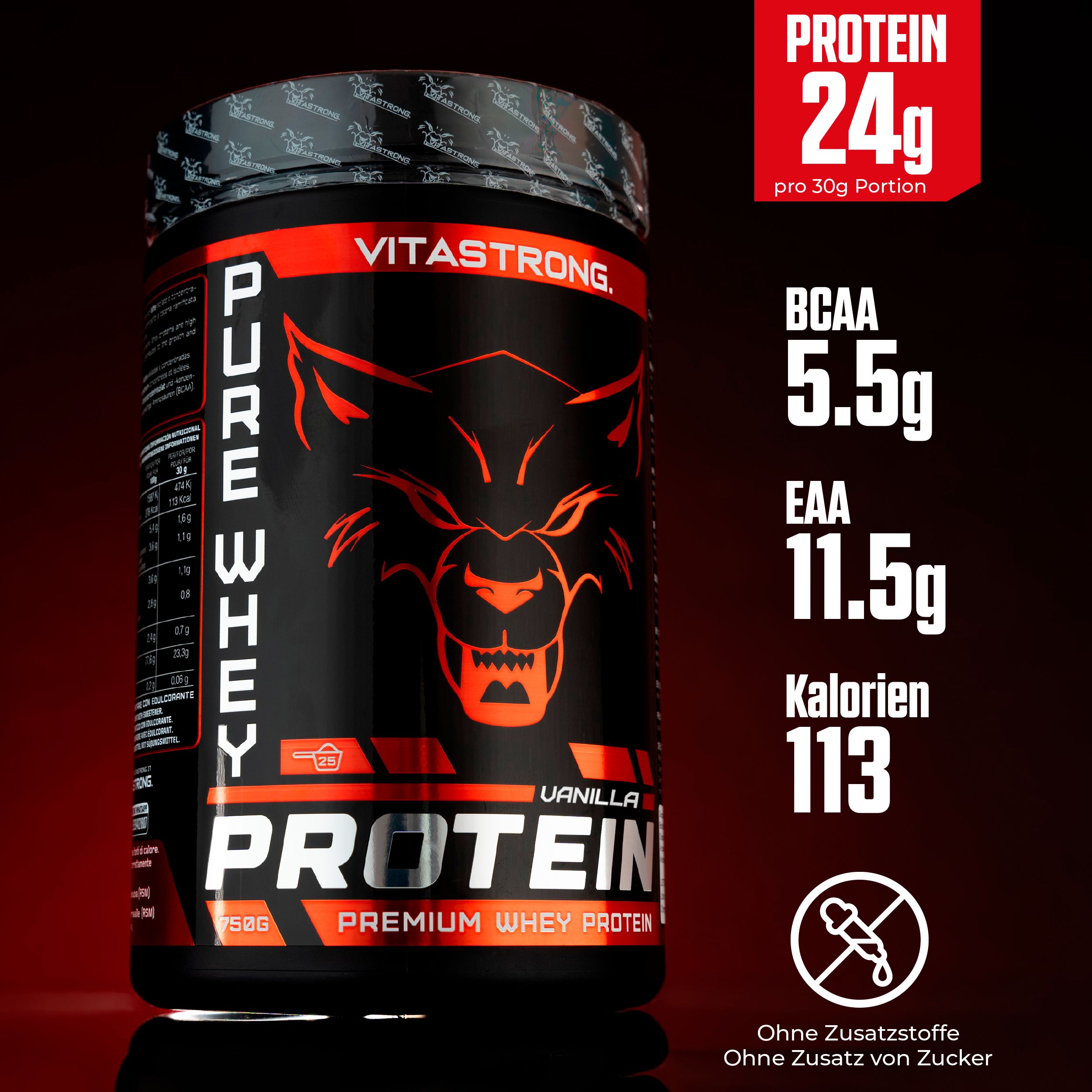 Vitastrong Pure Whey Protein - Vanille