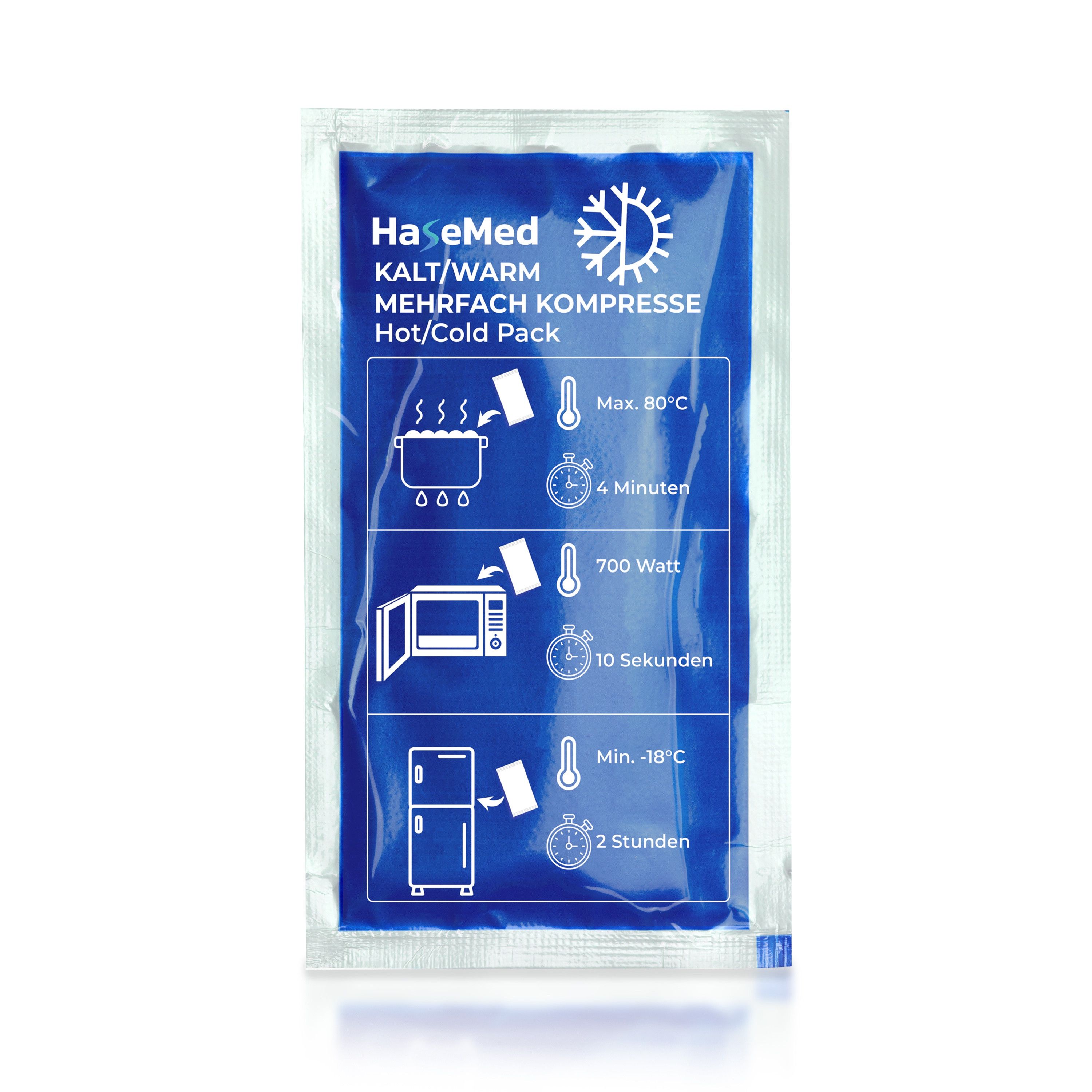 HaseMed Kalt-/Warmkompresse blau 12 x 29 cm 1 St