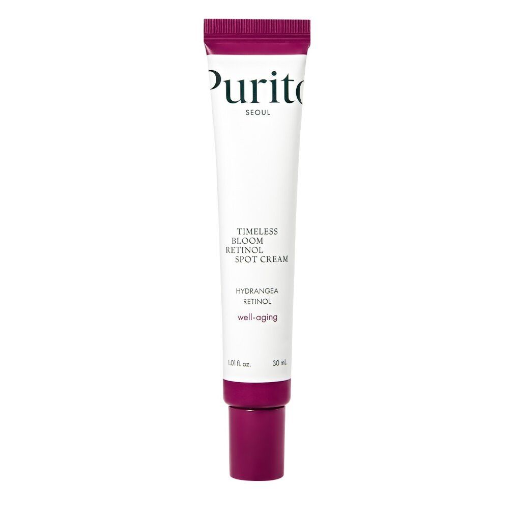 Schritt-für-Schritt-Anleitung für eine Schönheitsroutine mit Purito Produkten.