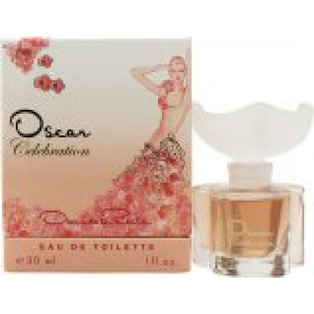 Oscar de la Renta Celebration Eau de Toilette Flakon und Verpackung.