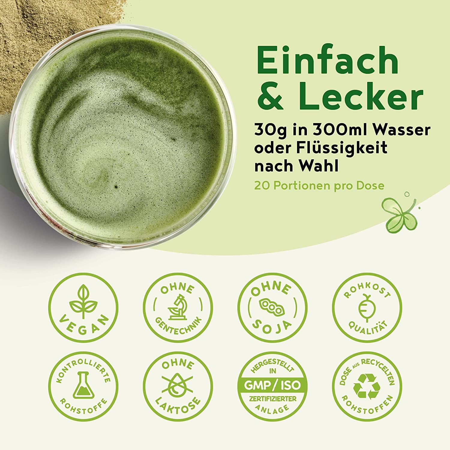 Grüne Mutter - Smoothie Pulver - Das Original Superfood Elixier