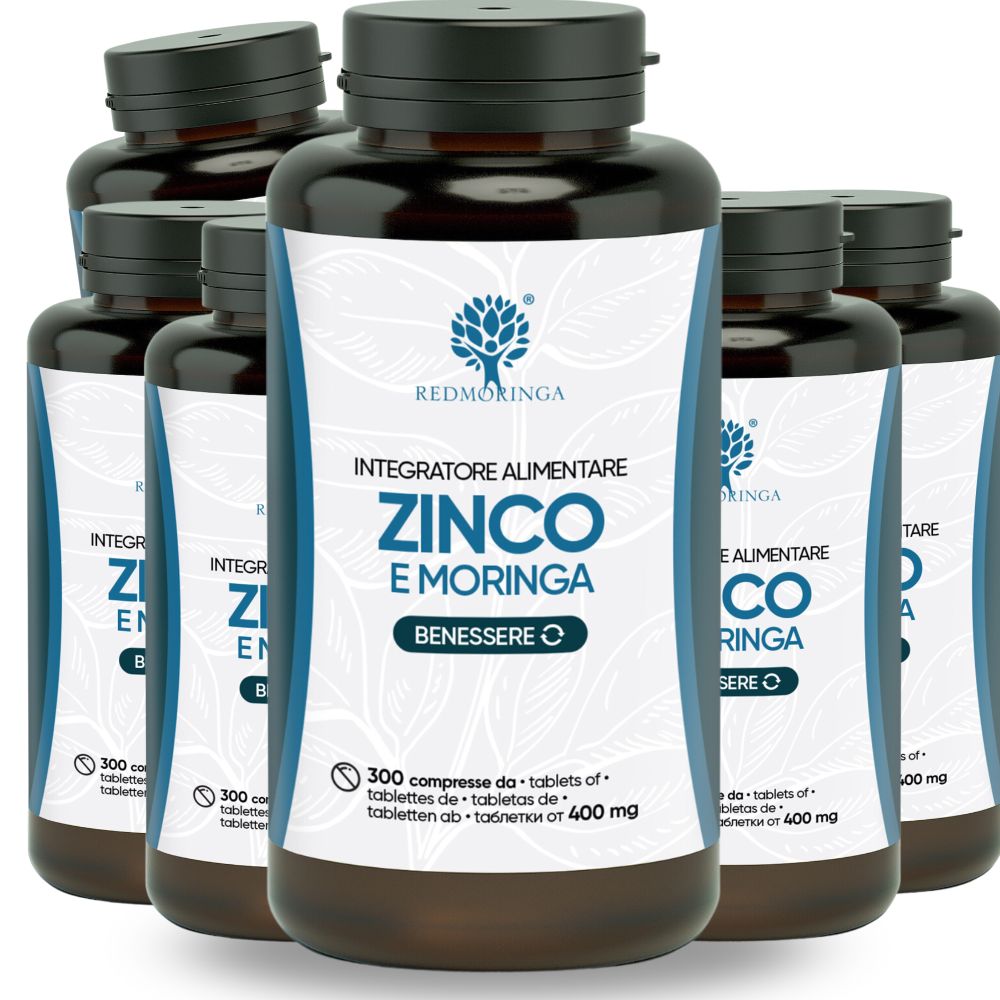 RedMoringa ZINCO 1800 Compresse Vegane