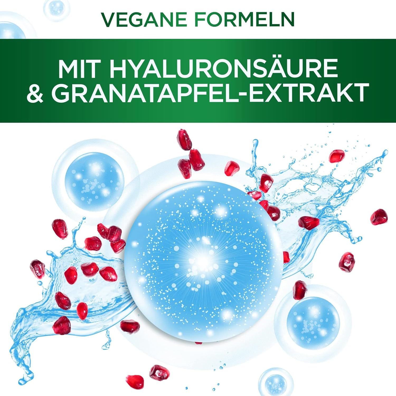 Garnier Feuchtigkeitsspendende Tuchmasken für trockene Haut, Mit Hyaluronsäure und Granatapfel