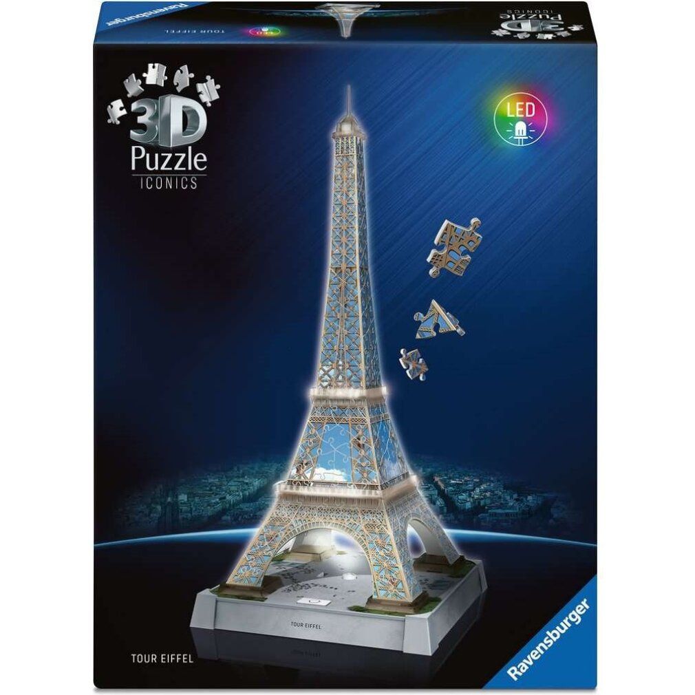 3D Puzzle Iconics: Eiffelturm - Mit Licht (216 Teile)