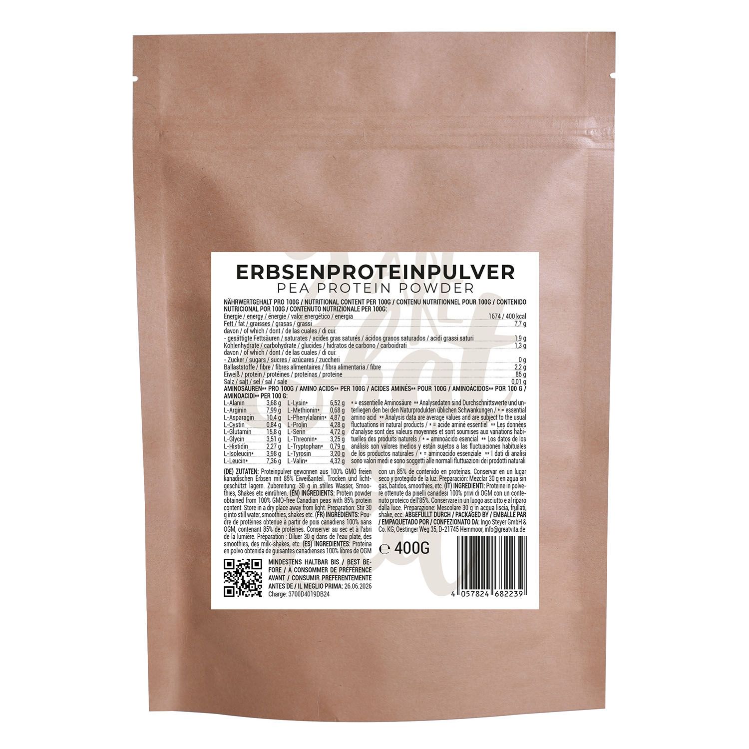 GreatVita Erbsenprotein Pulver