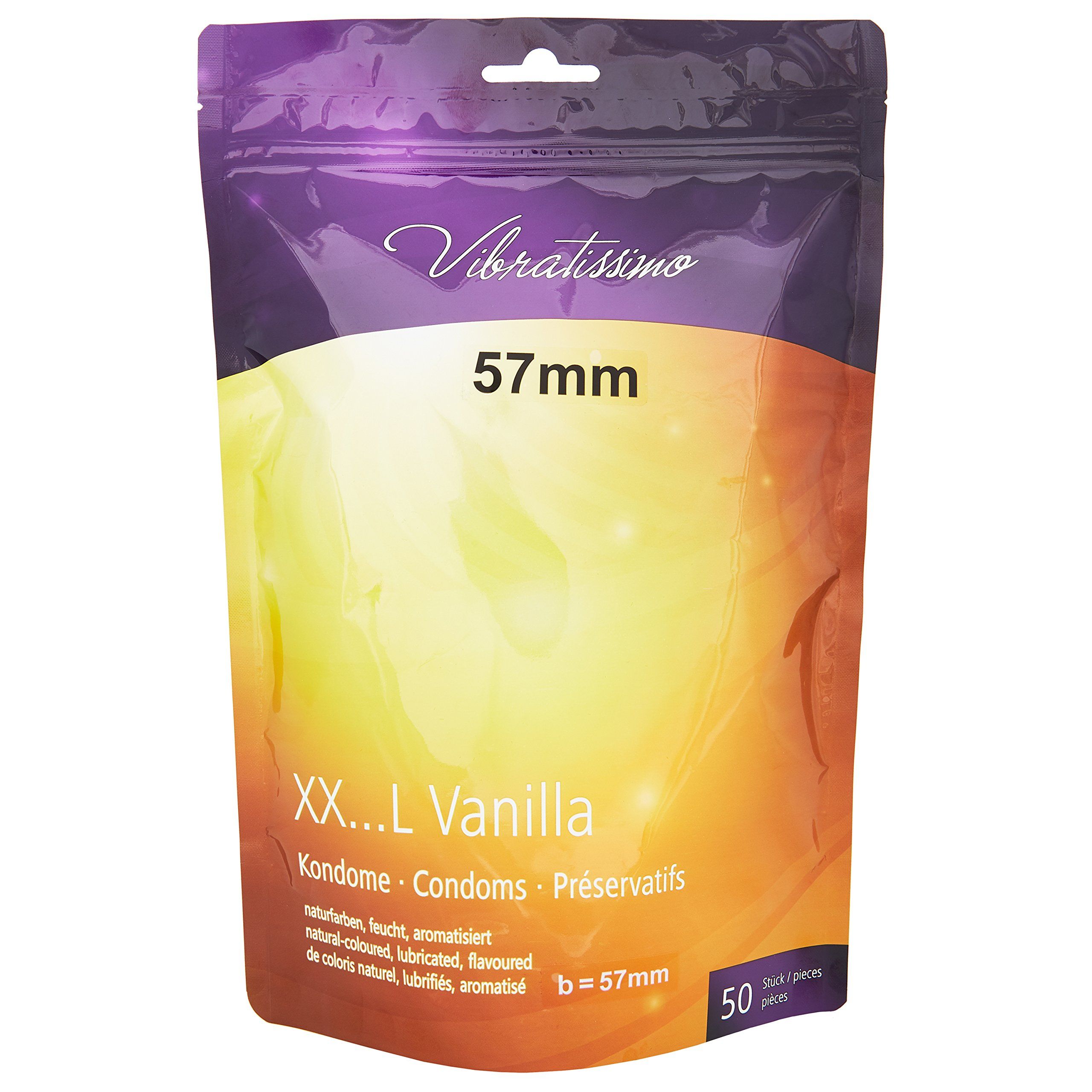 Vibratissimo Kondome Vanilla XXL 60mm 50 St