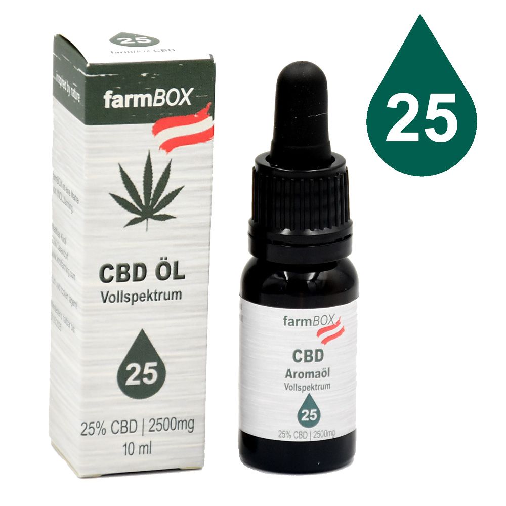 farmBOX CBD ÖL 25% 10 ml Tropfen