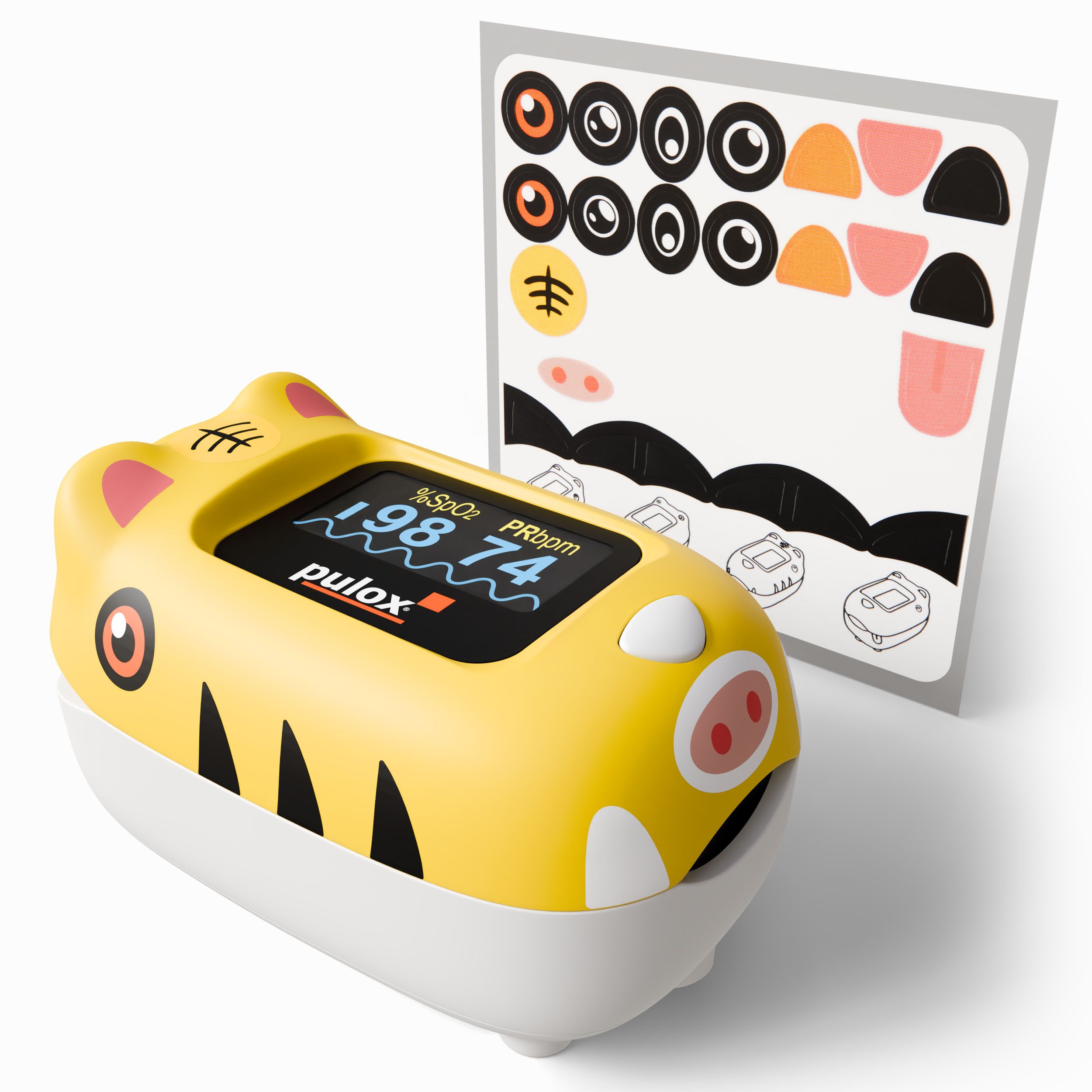 Pulox PO-230 - Finger-Pulsoximeter für Kinder - Gelb
