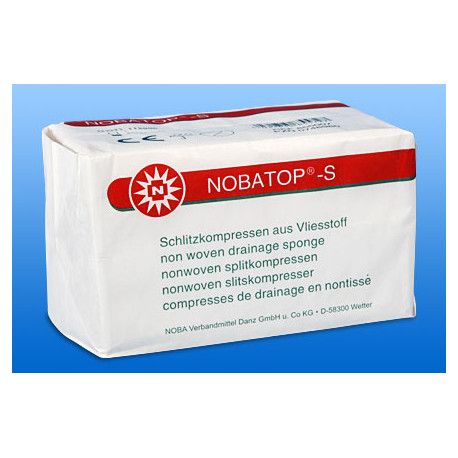 NOBA Nobatop®-S Schlitzkompresse 6-lagig 5 cm x 5 cm 100 Stück