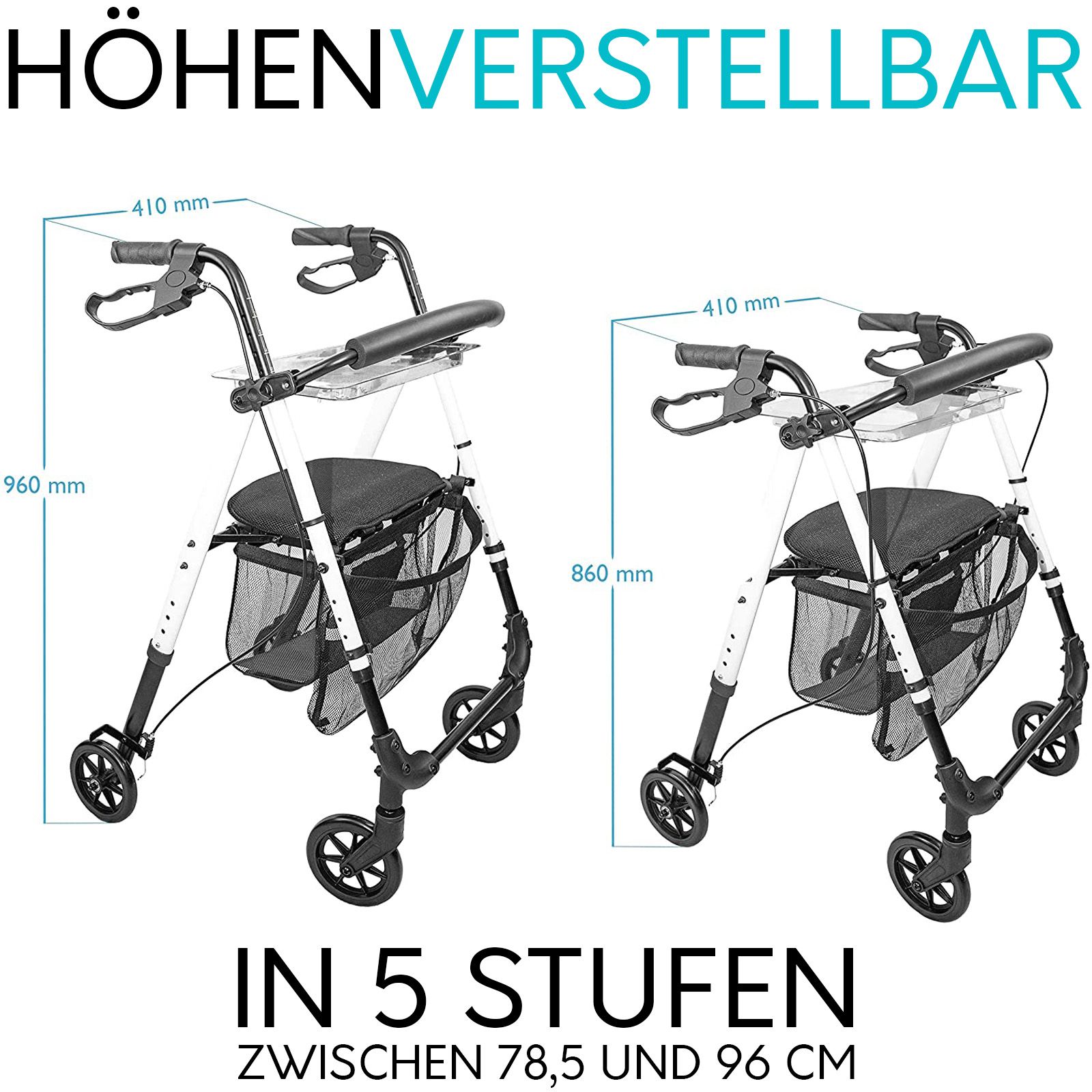 Wohnungs-Rollator IR10+ - Der wendige Indoor Rollator von Mobility Plus+