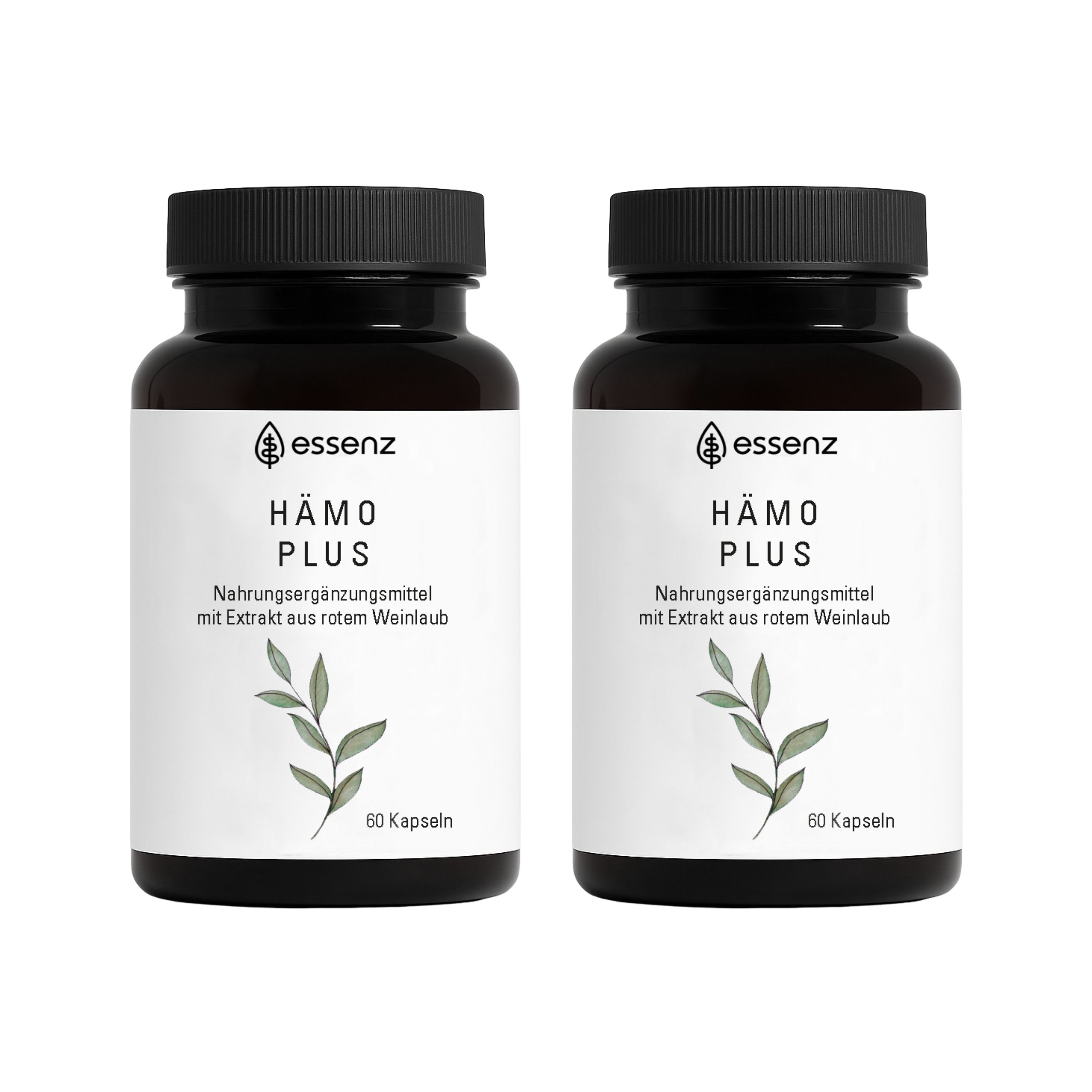 Essenz Hämo Plus Kapseln – Mit Rotem Weinlaub & Pflanzenextrakten 2x60 St