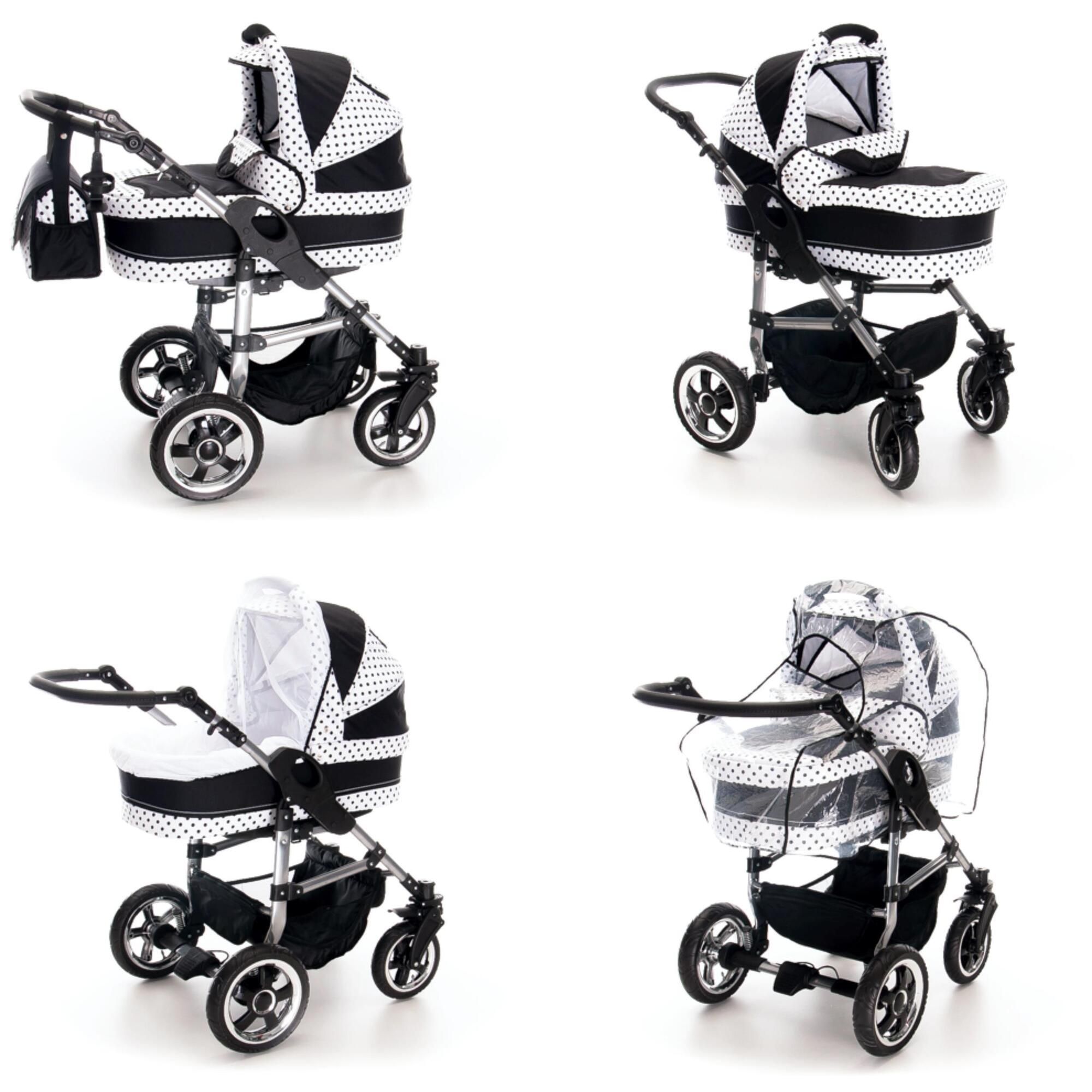 Bebebi London 4 in 1 Kinderwagen Komplettset ISOFIX Basis, Piccadilly