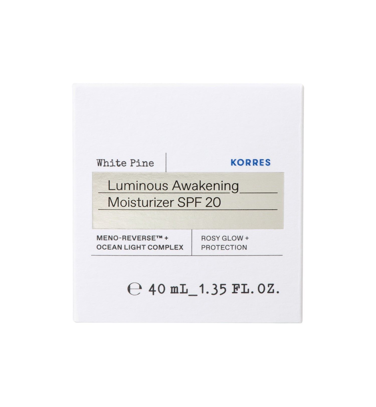 KORRES White Pine Meno Reverse Feuchtigkeitscreme mit SPF20