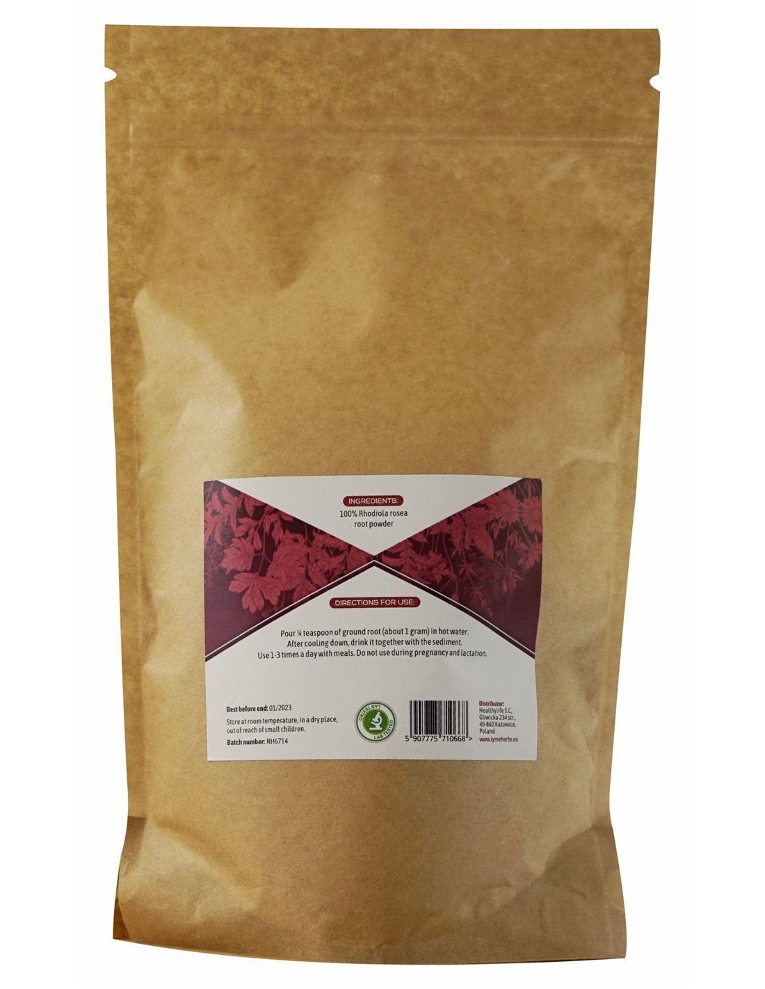 Lymeherbs Rosenwurz (Rhodiola Rosea), Wurzel pulver