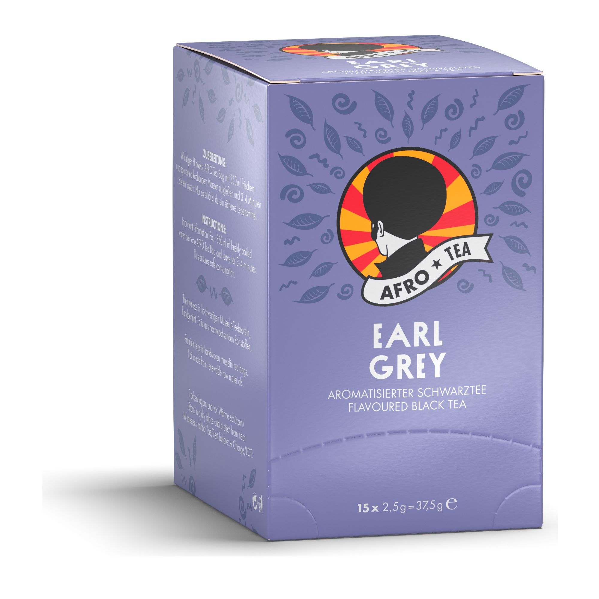 Afro TEA Earl Grey Tee - Premium Schwarztee 15 St