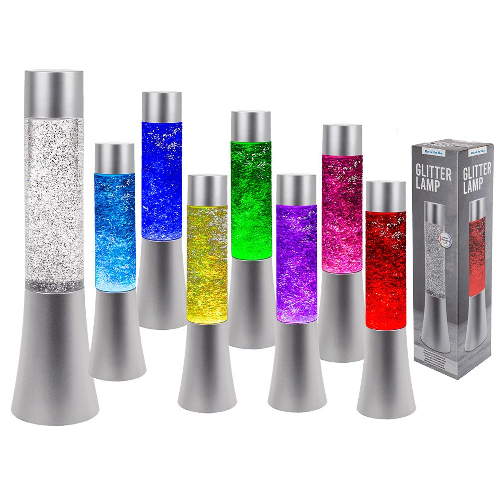 Out of the Blue Glitter-Leuchte mit farbwechselnder LED