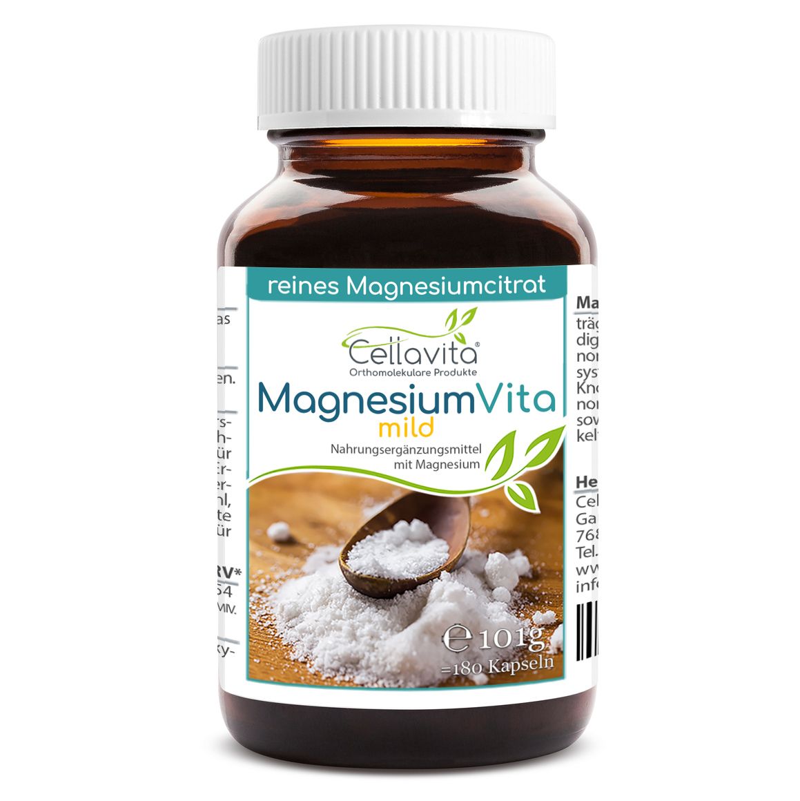 Cellavita - Magnesiumcitrat Vita 'mild' Kapseln 101 g