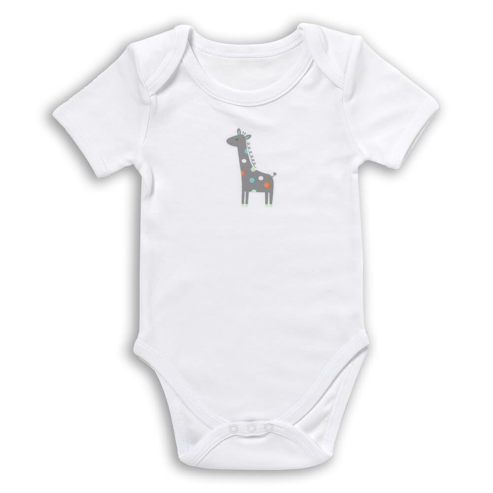 schlummersack Baby Body Kurzarm aus 100% Bio-Baumwolle Größe 86 Safari
