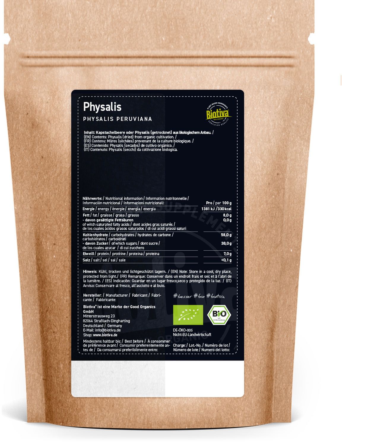 Biotiva Physalis getrocknet Bio