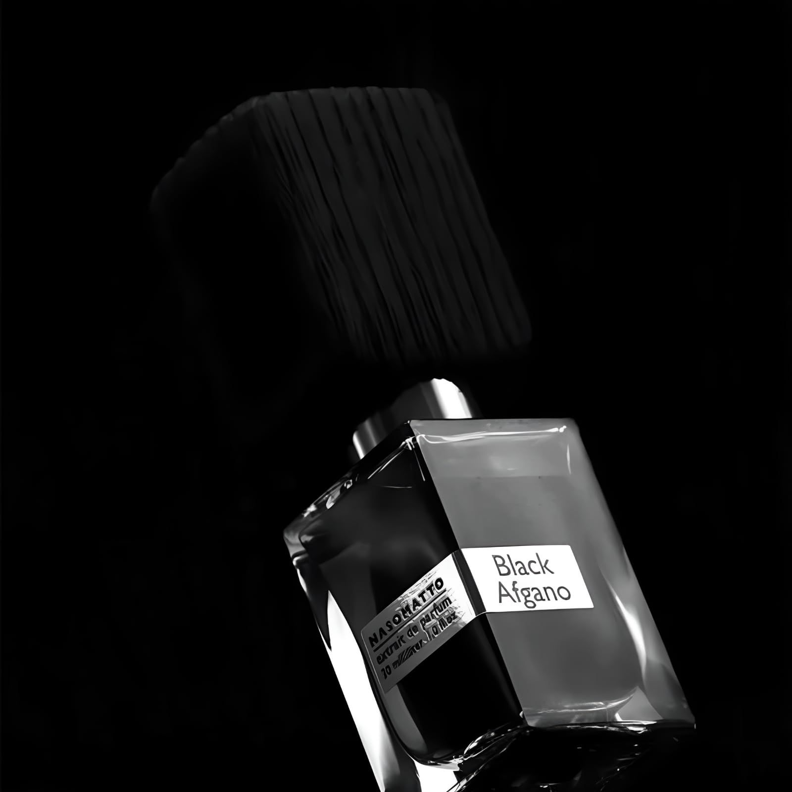 Nasomatto Black Afgano Eau de Parfum Unisex in Schwarzweiß.