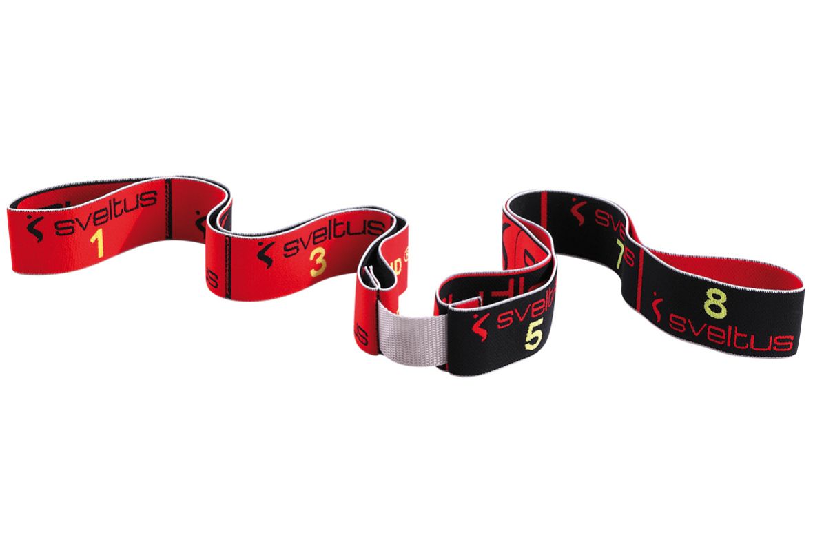 Sveltus Elastiband Banda Elastica Per Fitness E Terapia - Resistenza Media 15 Kg - Con Poster Da 63 Esercizi
