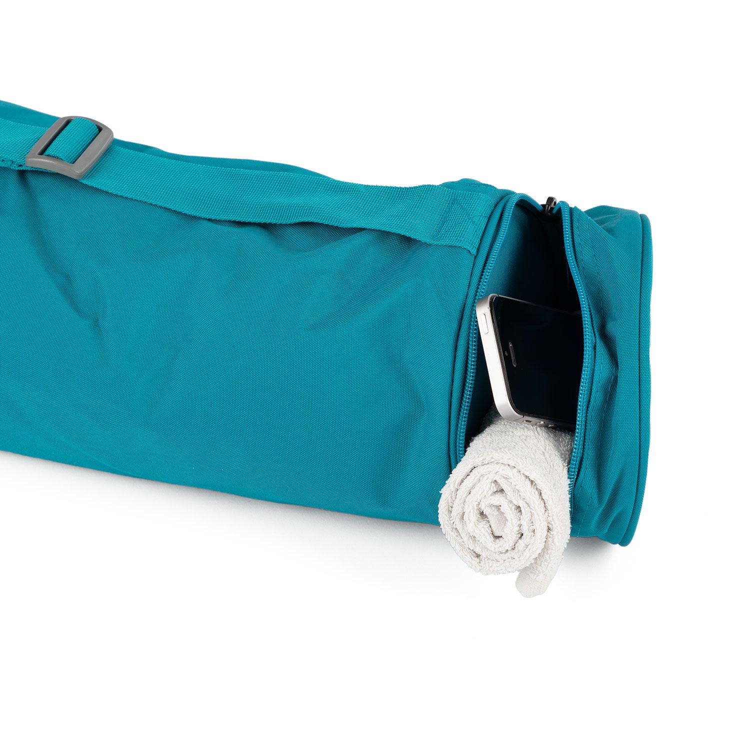 bodhi Yogamatten Tasche Asana Bag XL 70 türkis, Polyester/Polyamide bestickt mit OM