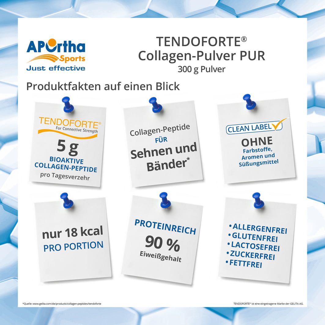 APOrtha® Sports Tendoforte® B (Rind) Collagen-Pulver PUR 300 g Pulver