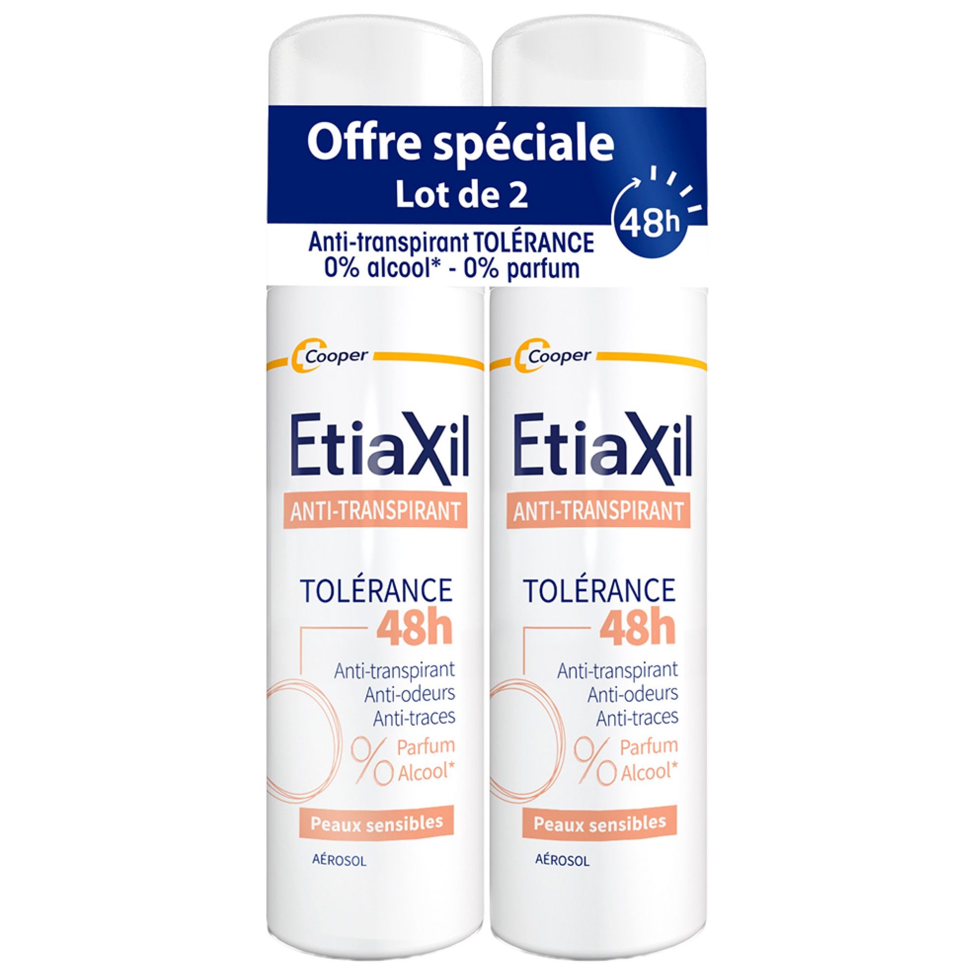 Etiaxil Antitranspirant 48H Toleranz 2er-Pack x 9,8x4,5x18 cm
