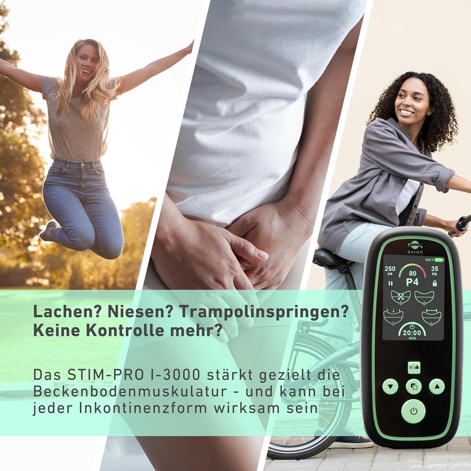 axion® I-3000 Beckenbodentrainer Set für Frauen