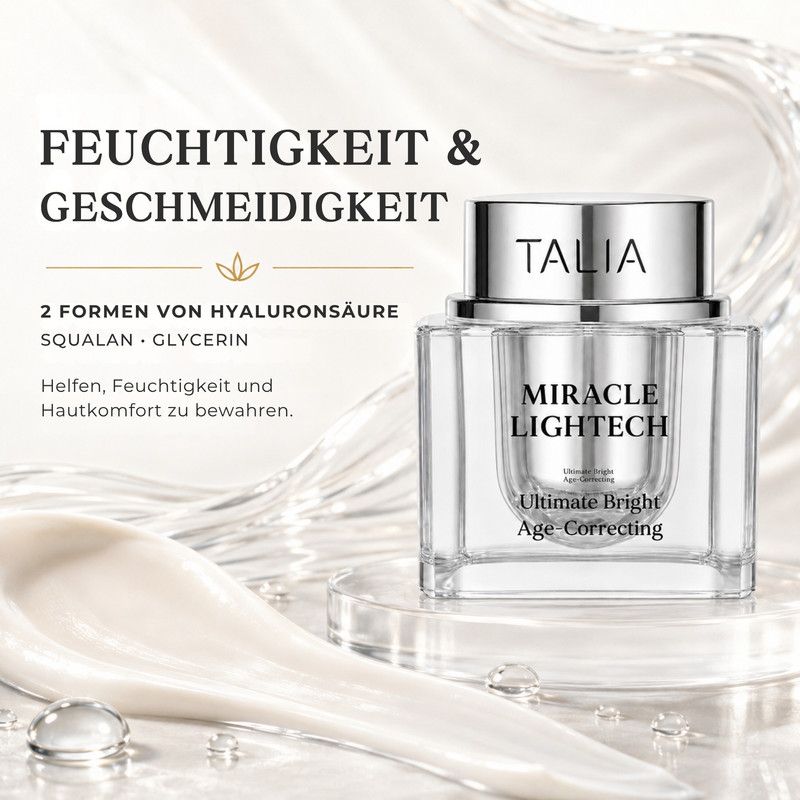 Talia Heaven's Dew 2% Hyaluronic Acid 5% Peptides Complex Firming Wrinkle Control Creme.