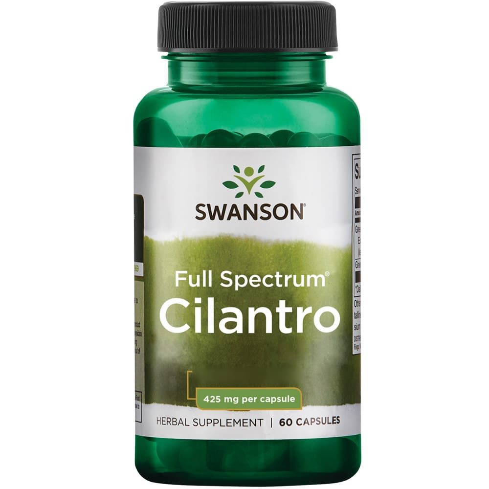 Swanson, Full Spectrum Cilantro (Koriander), 425mg, aus Coriandrum sativum,Kapseln 60 St Kapseln