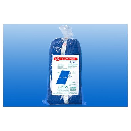 NOBA Bauchtuch vorgewaschen mit Schlaufe 4-lagig 45 cm x 45 cm