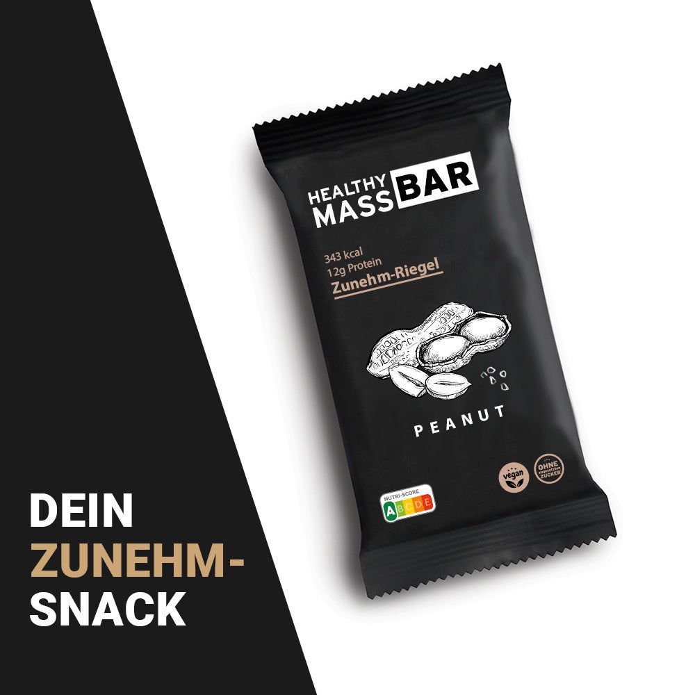 HealthyMASS-BAR | Zunehm-Riegel | Peanut