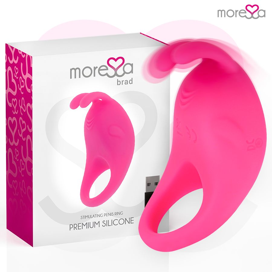 Moressa - Brad Premium Silikon Penisring mit Klitorisstimulator 1 St