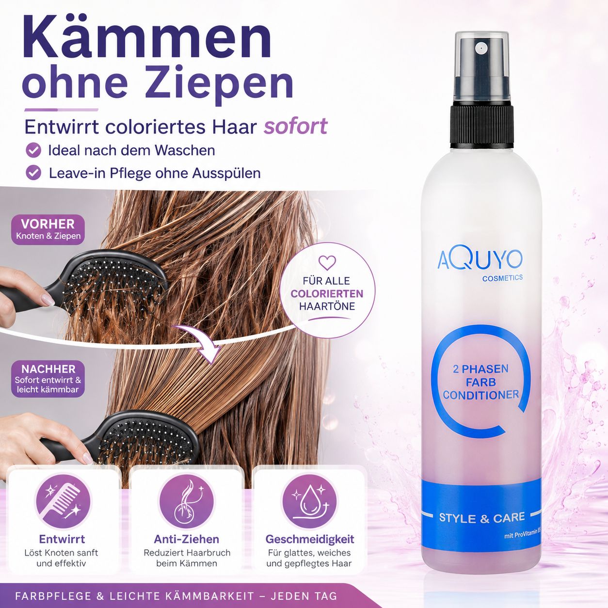Style & Care 2-Phasen Farb-Conditioner für beanspruchtes und gefärbtes Haar