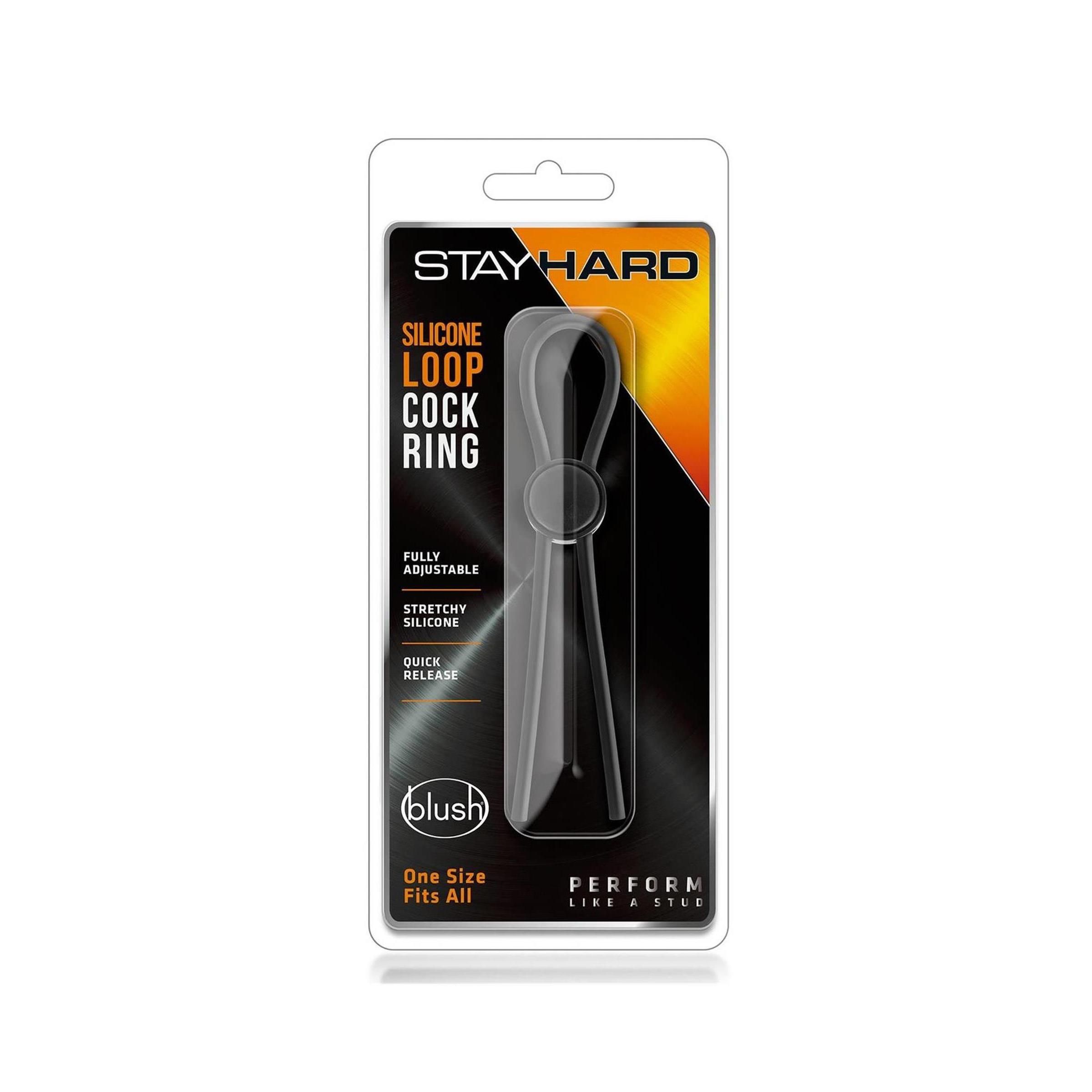 Blush - STAY HARD SILICONE LOOP COCK RING