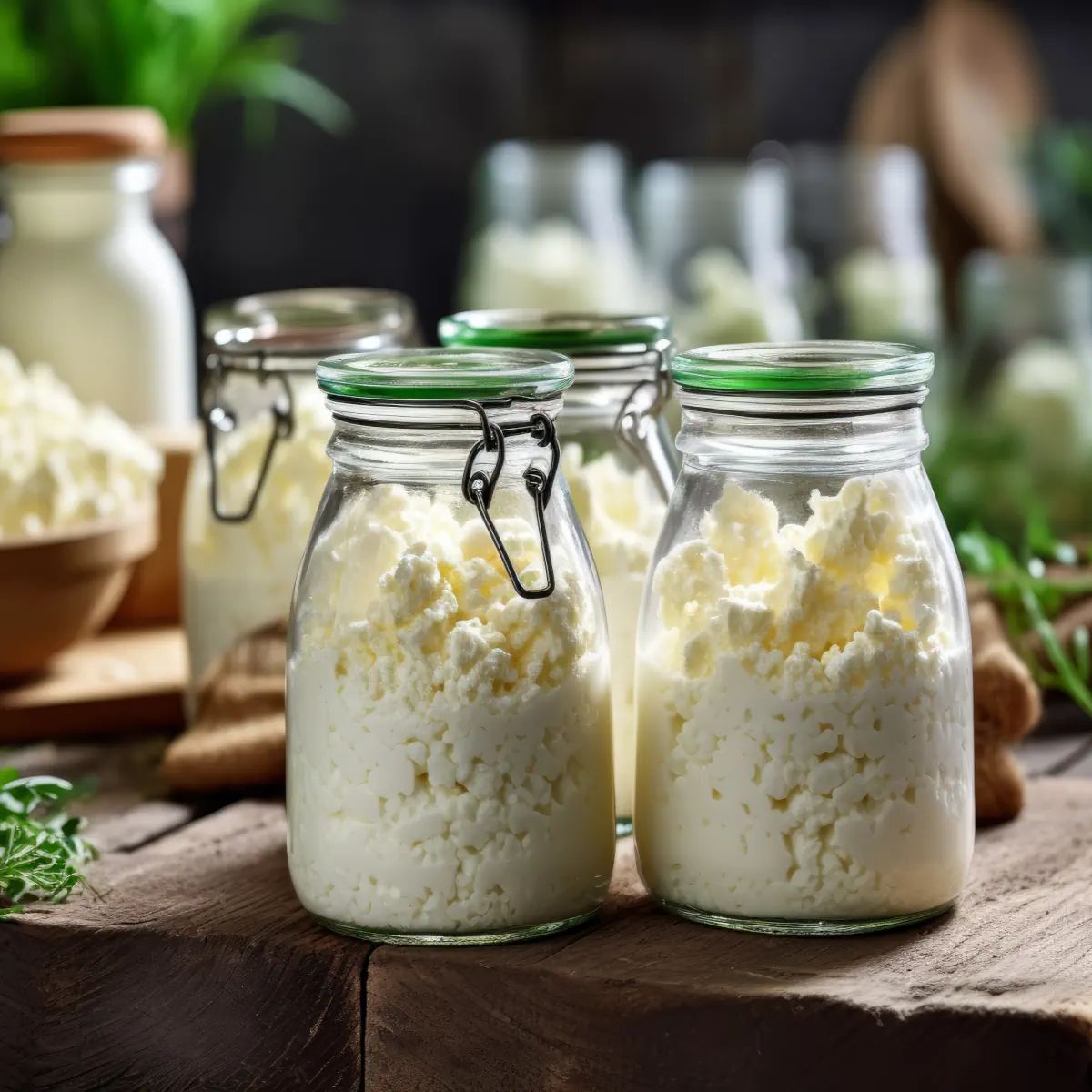 WELLNESS-DRINKS Bio-Milchkefir mit aktiven Kefirknollen