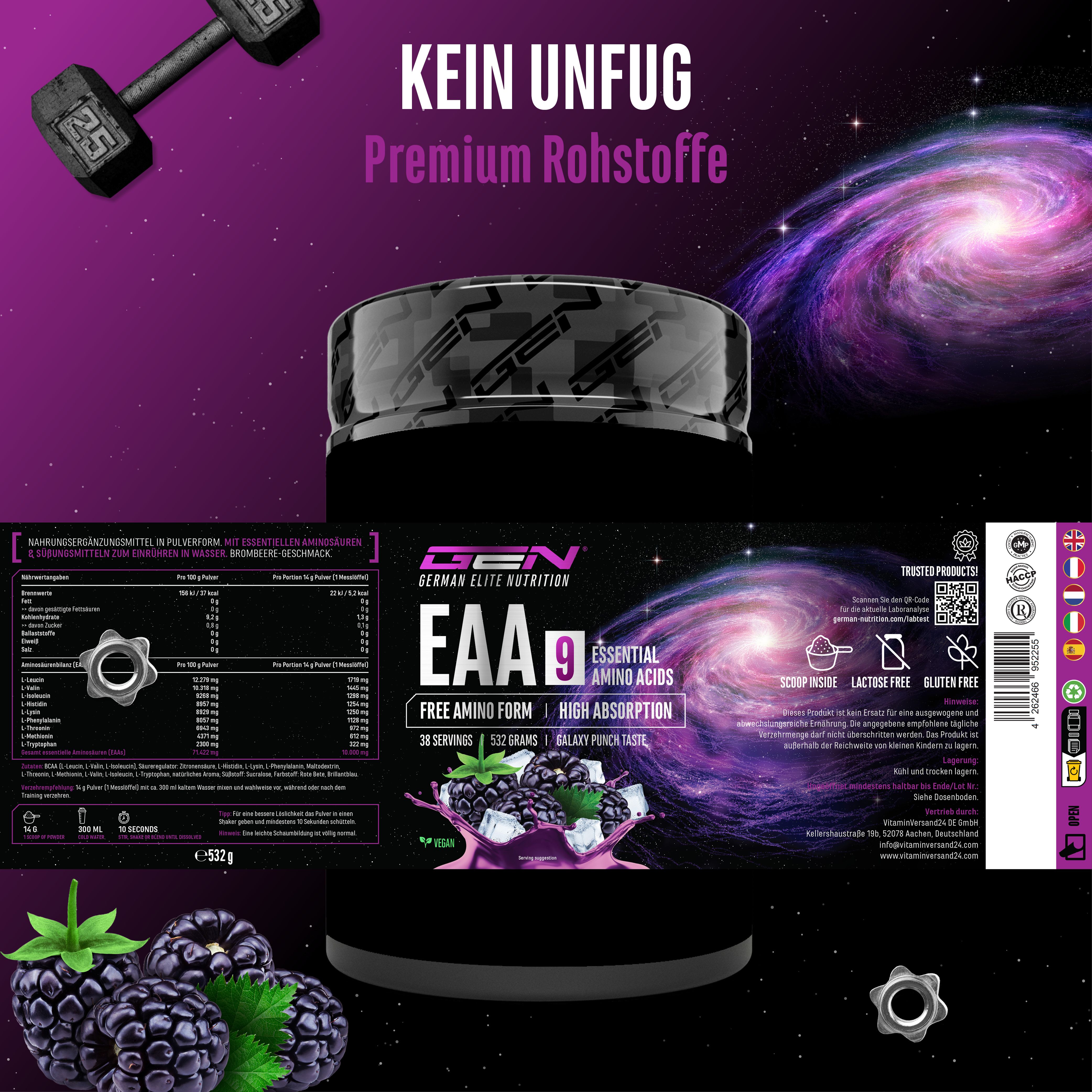 GEN EAA + Histidin 3.0 Pulver