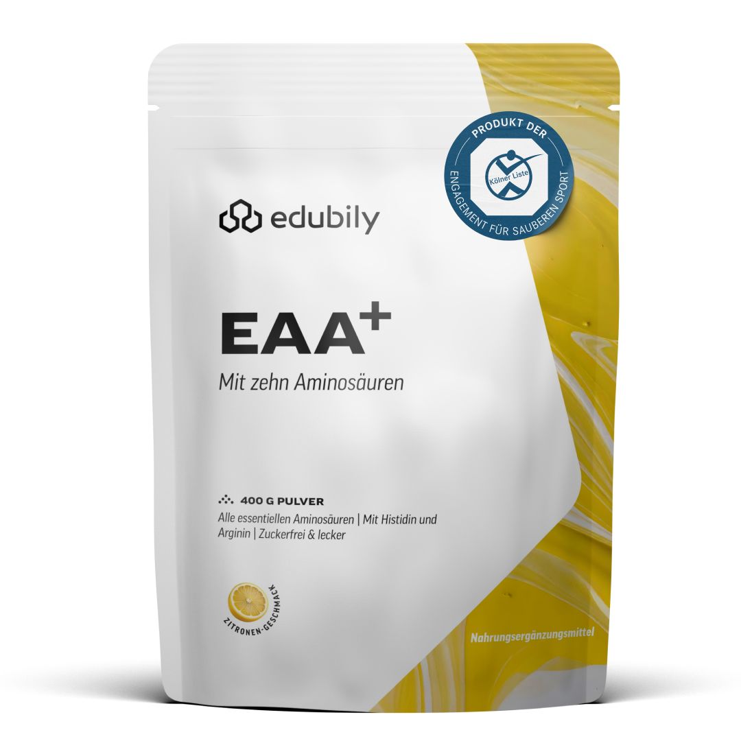 edubily® EAA Pulver Essenzielle Aminosäuren Zitrone 400 g