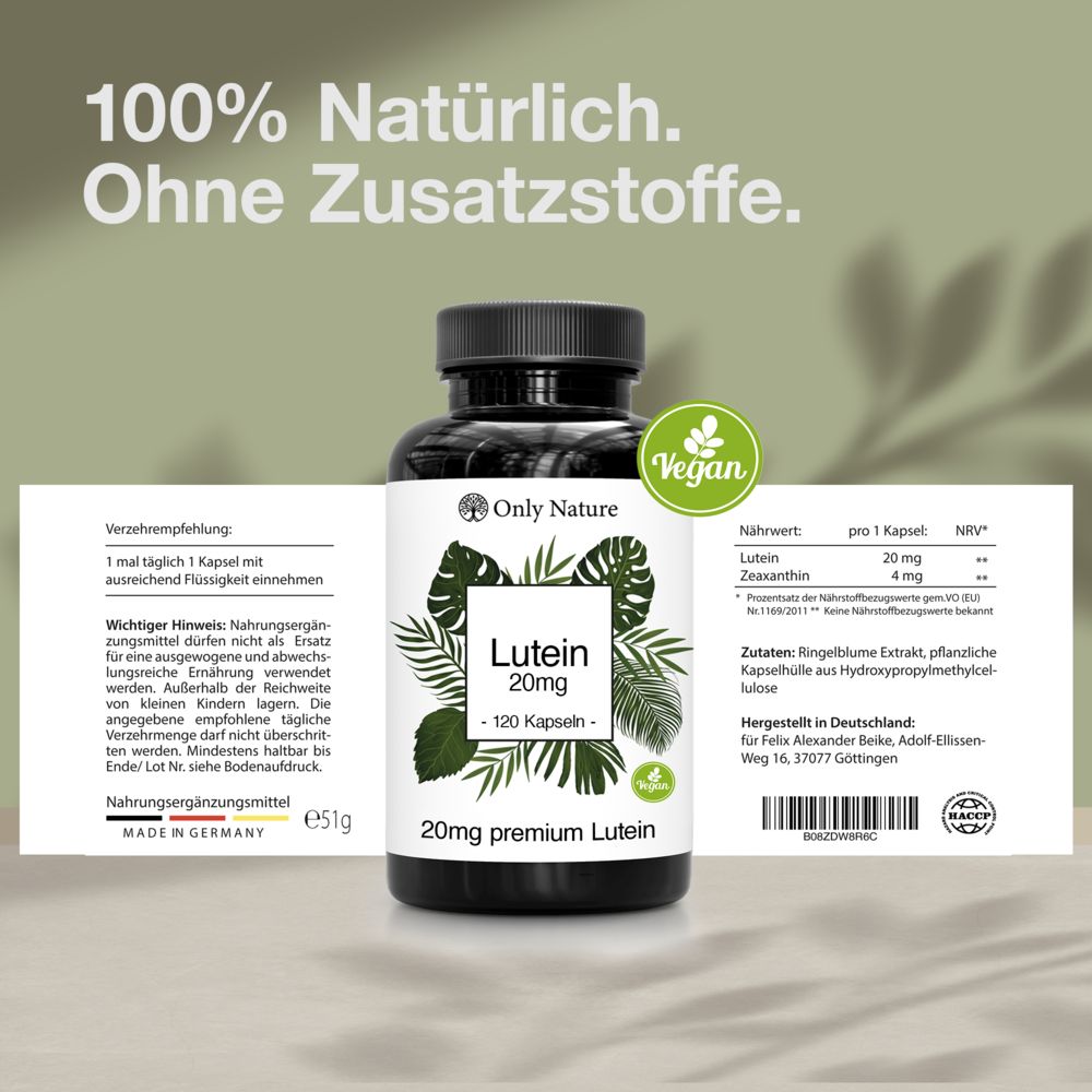 Only Nature Lutein Kapseln