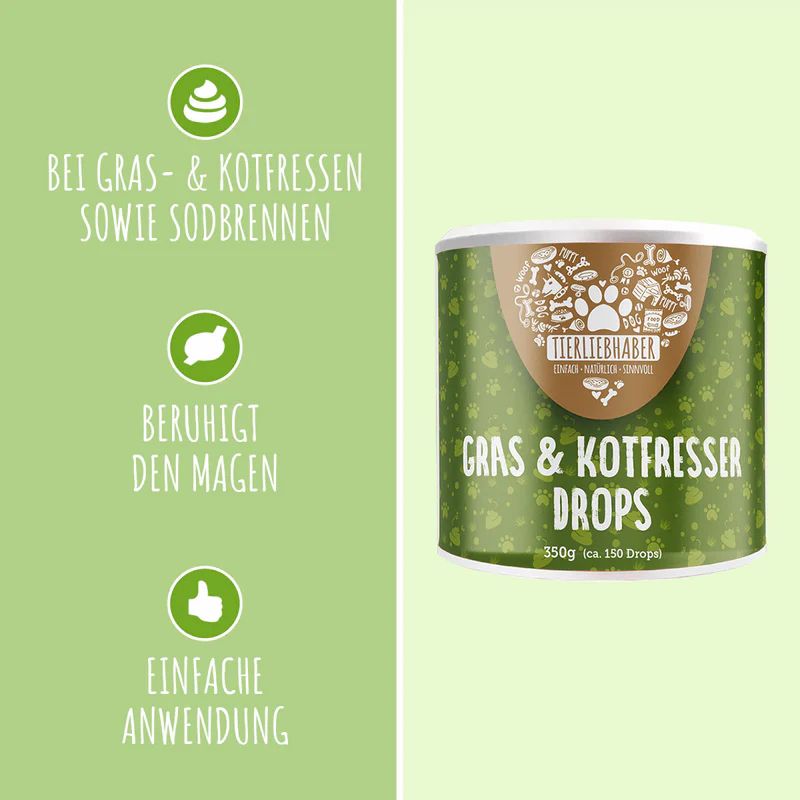 Tierliebhaber Gras & Kotfresser Drops 350 g Shop Apotheke