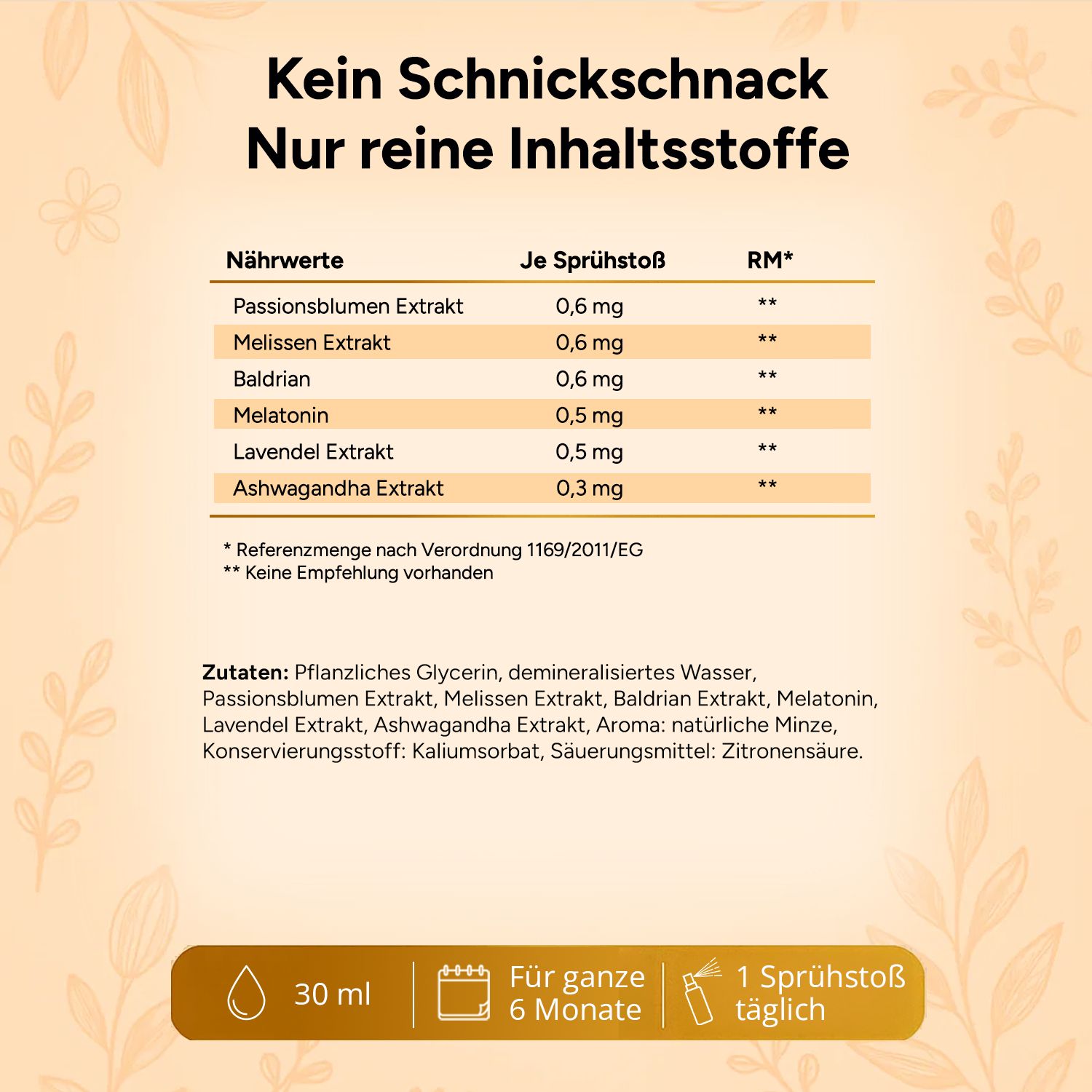 NAROVITAL® Melatonin Plus Spray | Einschlafspray