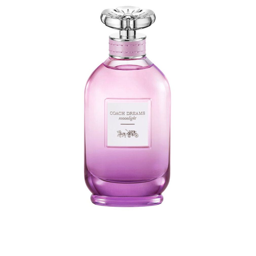 Coach Dreams Moonlight Eau de Parfum Spray Flakon mit silbernem Verschluss.